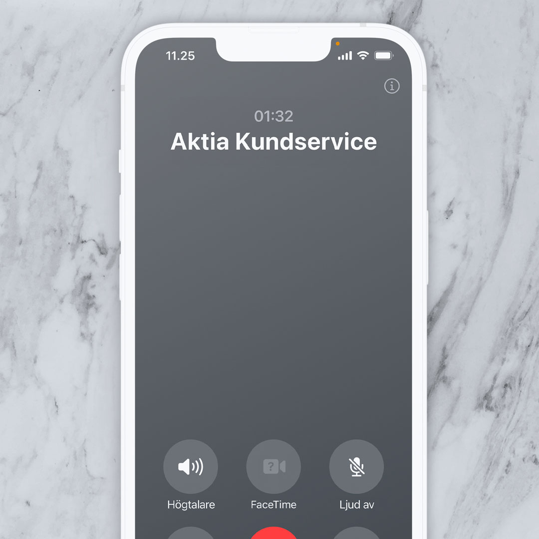 Ditt samtal besvaras så snabbt som möjligt