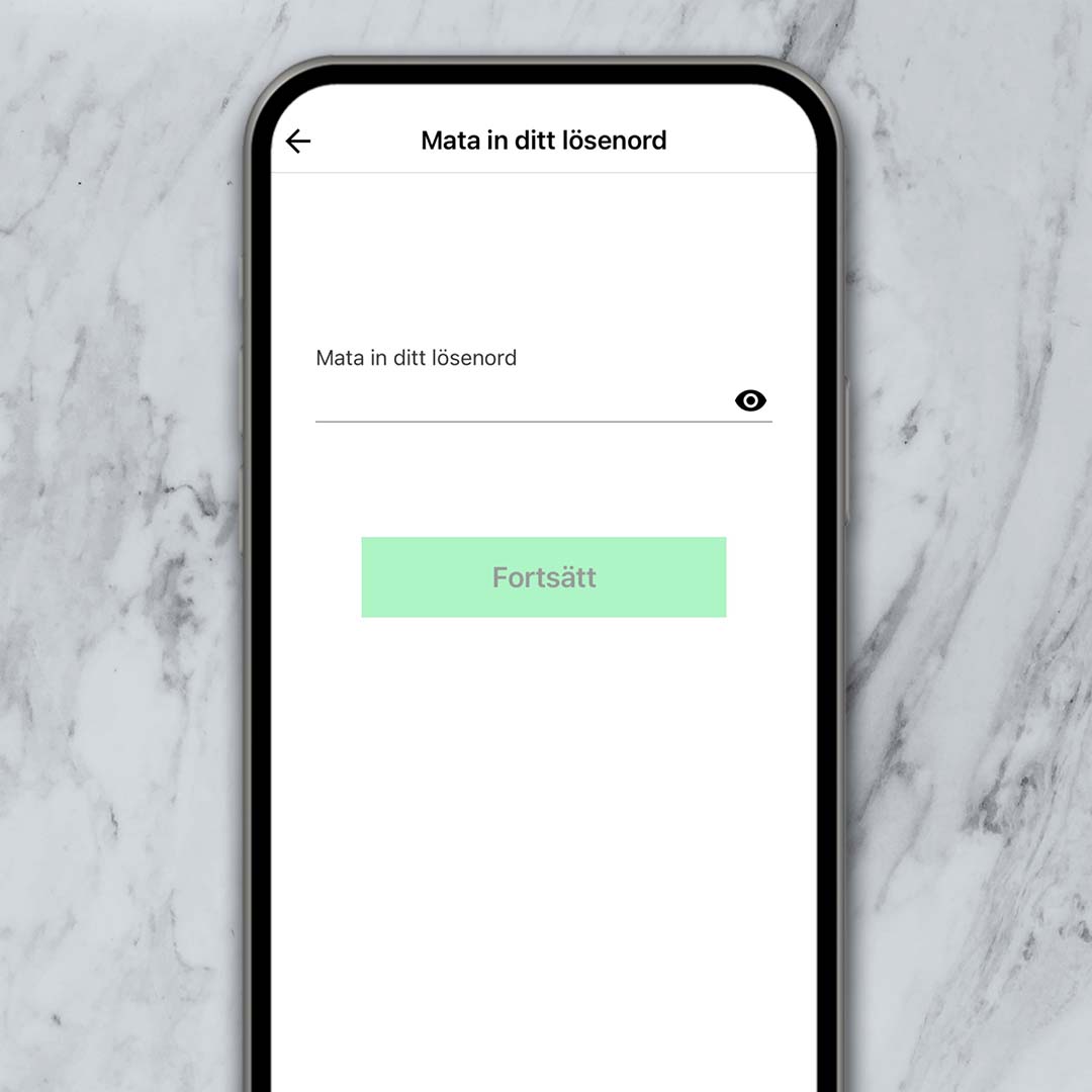 4. Mata in ditt lösenord
