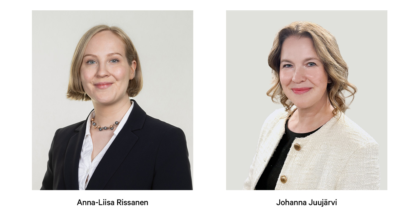 Anna-LIisa Rissanen ja Johanna Juujärvi